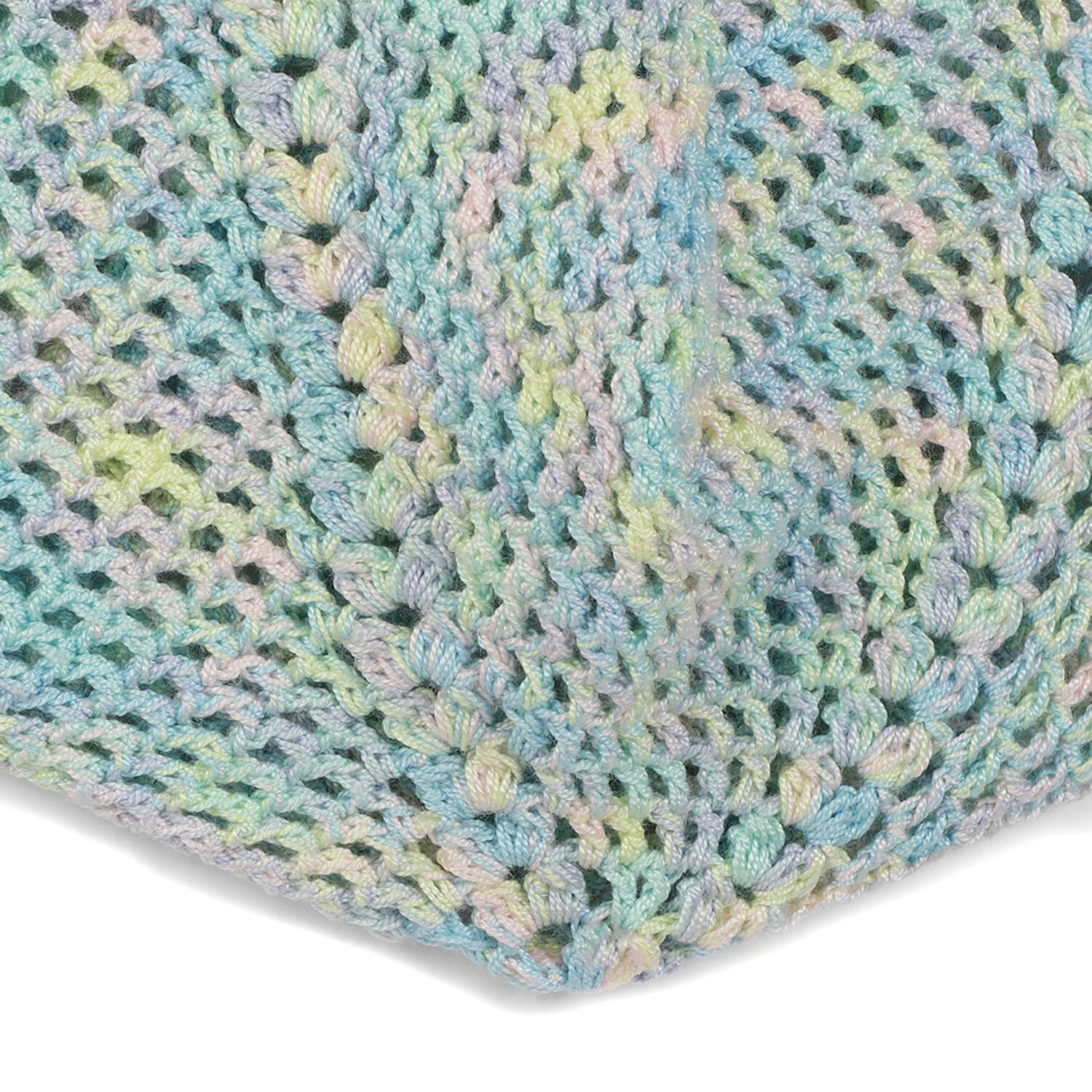 Handmade Crochet Hobo Market Bag - Multi Light 2784