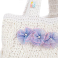 Handmade Crochet Market Bag - White 2802