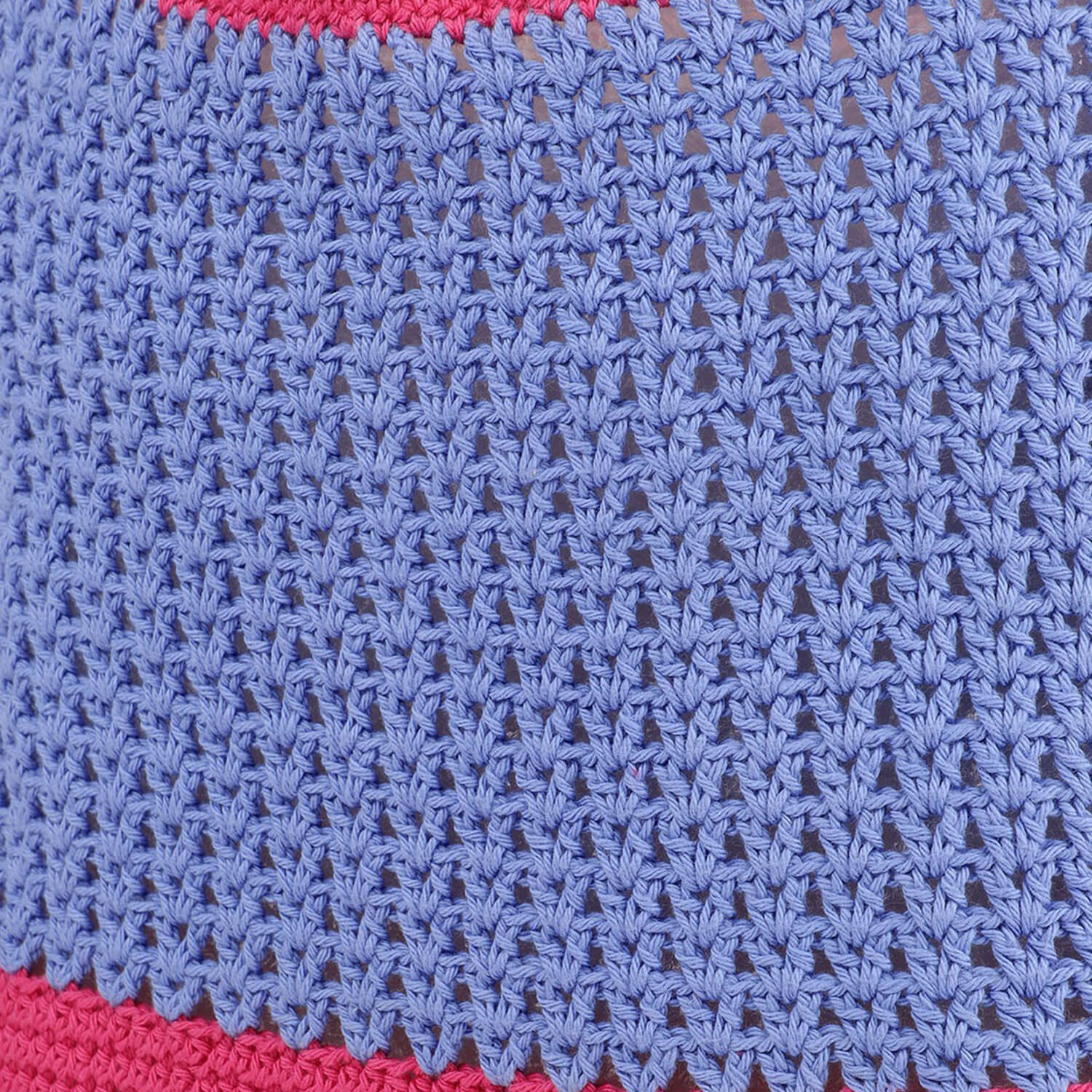 Handmade Crochet Market Bag - Multi-Color 2803