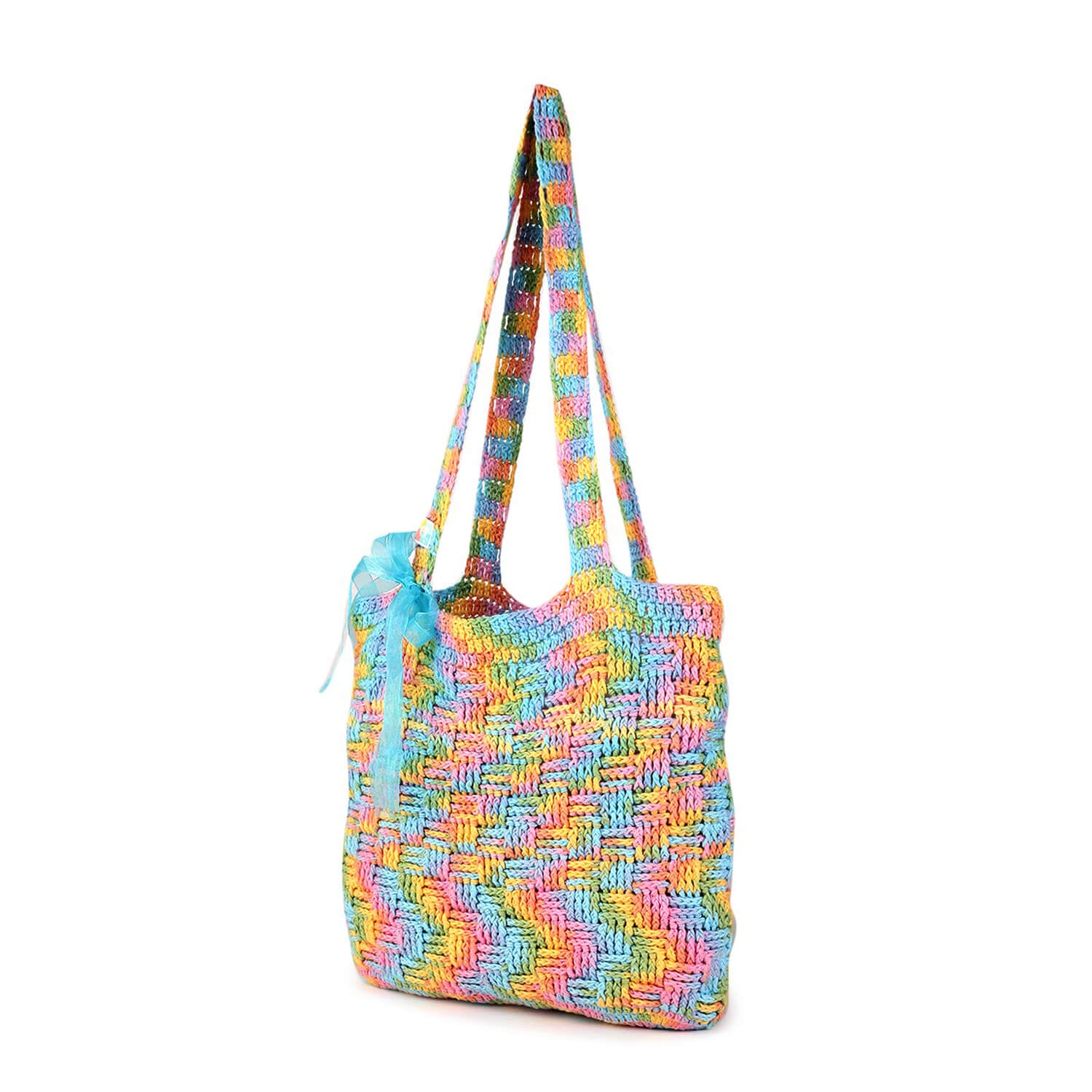 Handmade Crochet Market Bag Multi-Color 2806 – Magic Needles