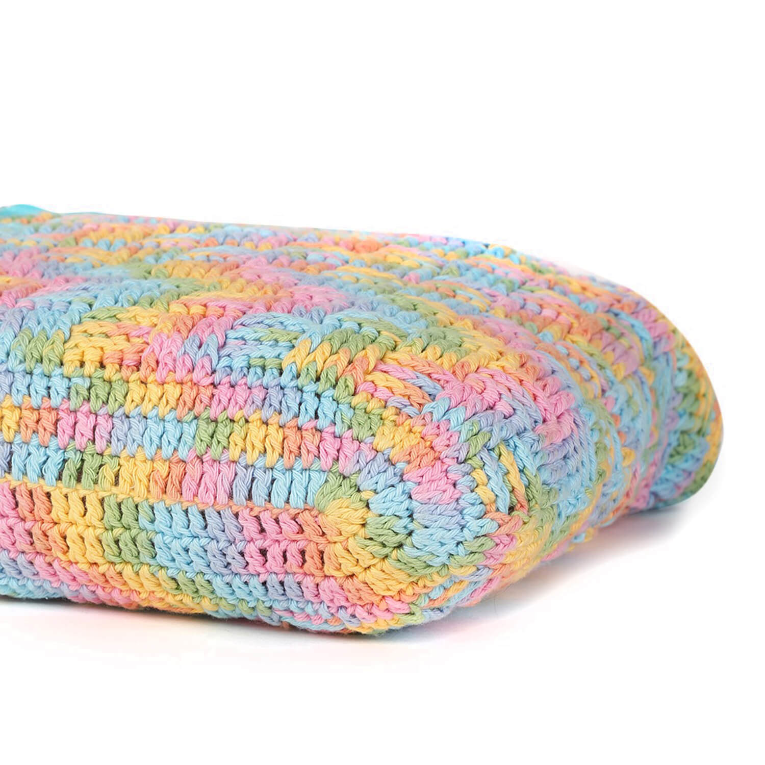 Handmade Crochet Market Bag - Multi-Color 2806