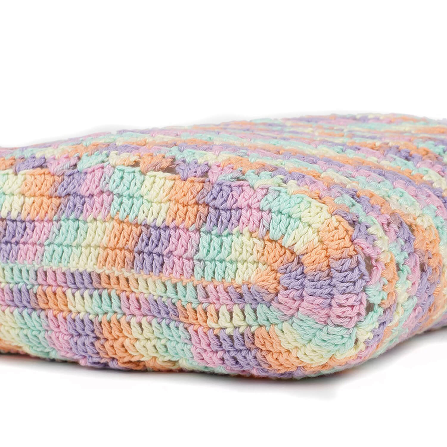 Handmade Crochet Market Bag - Multi-Color 2807