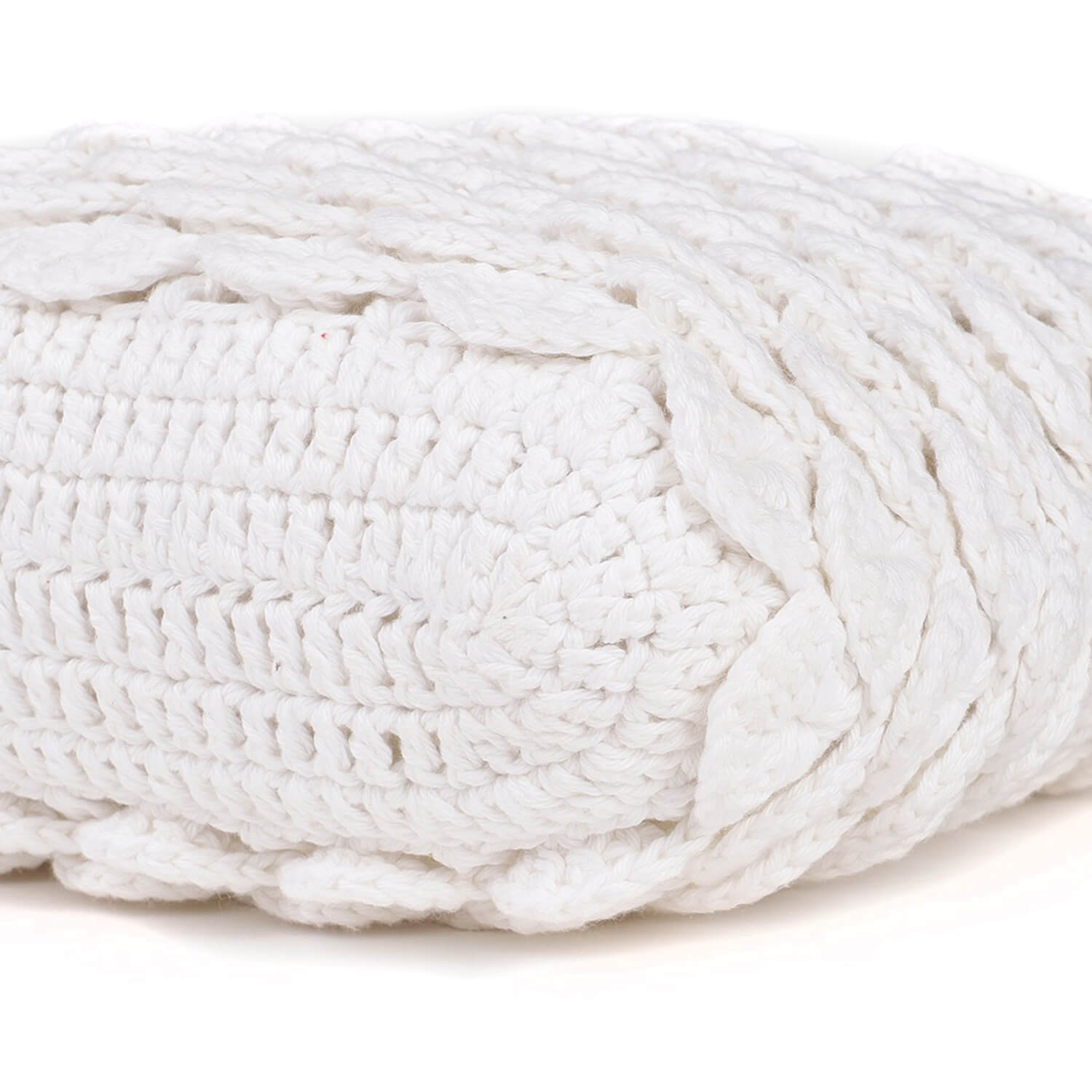 Handmade Crochet Market Bag - White 2809