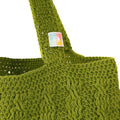 Handmade Crochet Market Bag - Olive Green 2931