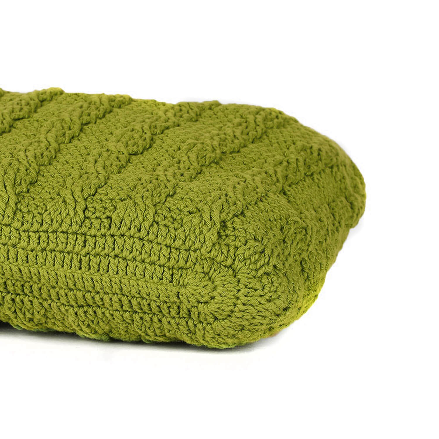 Handmade Crochet Market Bag - Olive Green 2931