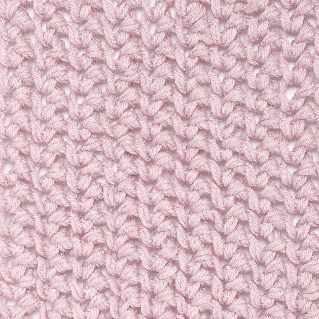 Double Knit Netted Scarf with Tassels - Rose Pink 1465