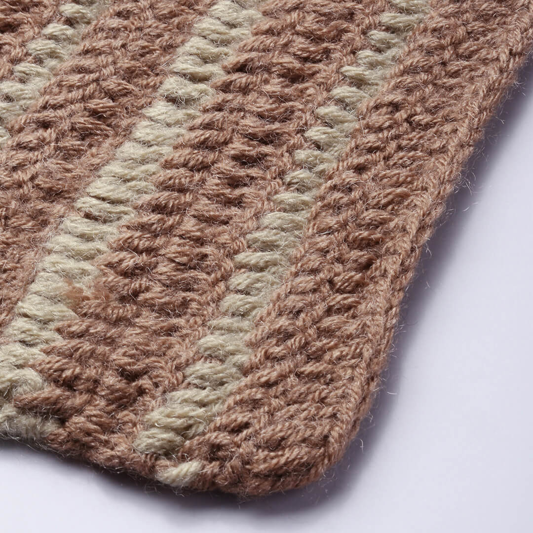 Self-Design Scarf - Brown, Beige 2573