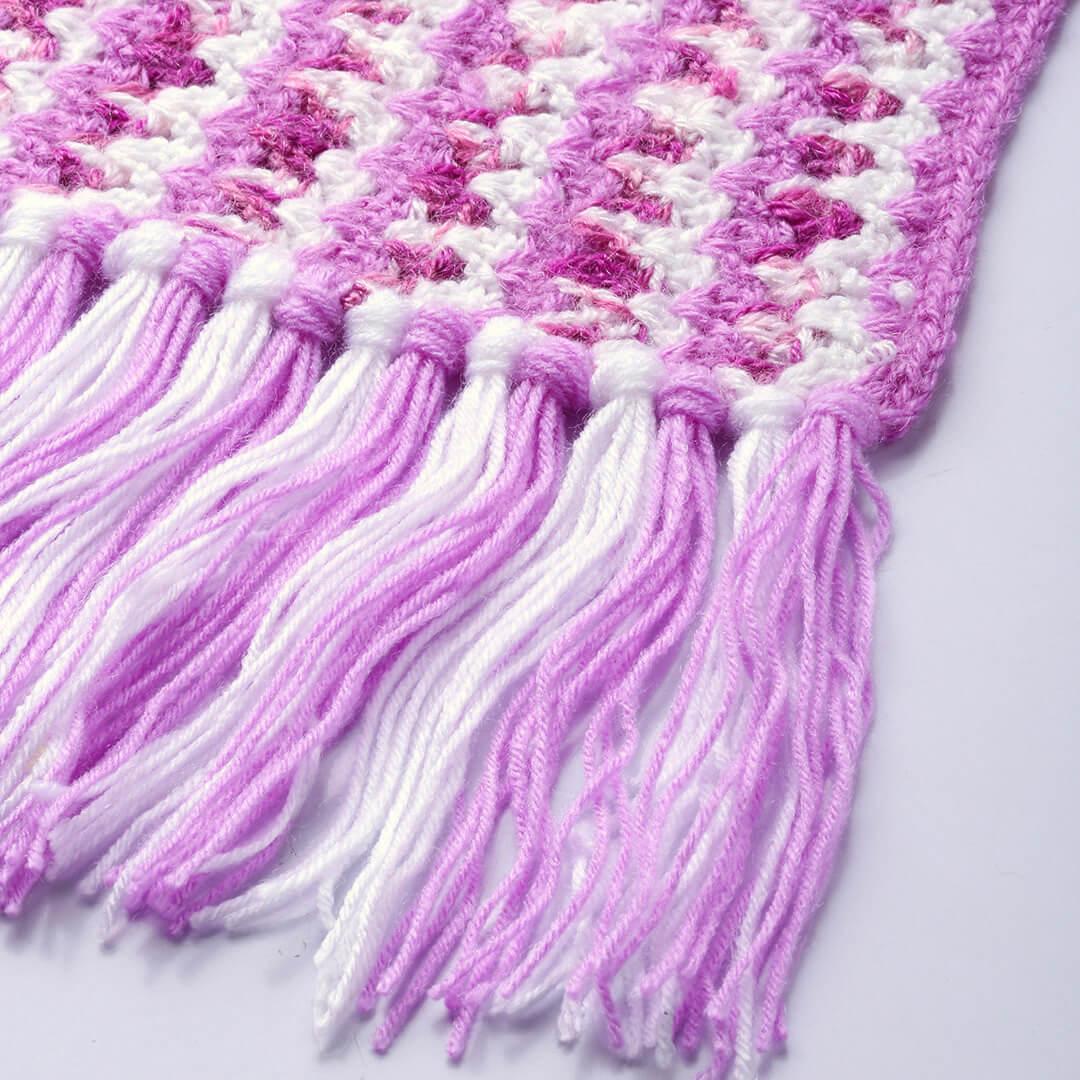 Scarf with Tassels - Lavendar 2592