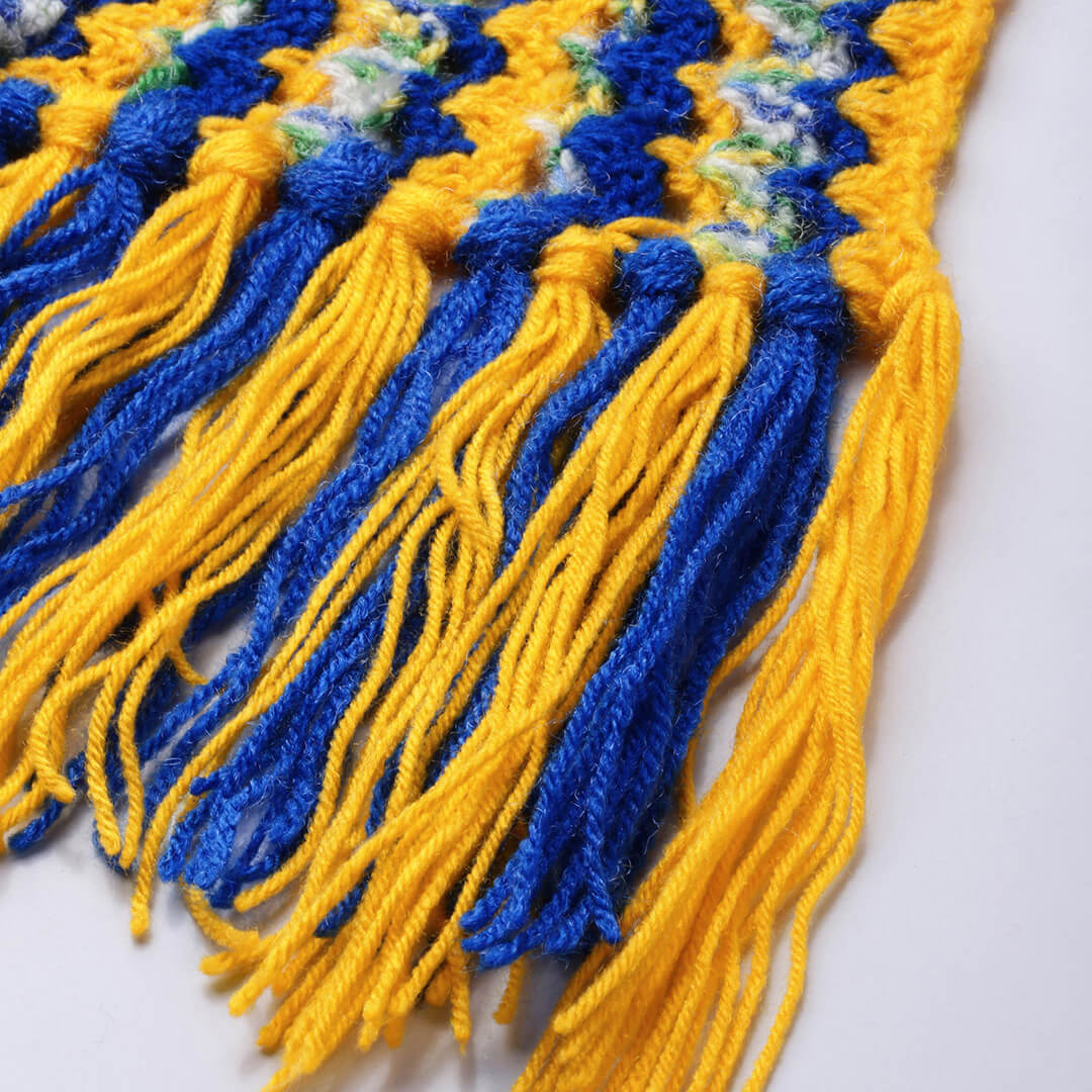 Scarf with Tassels - Multi-Color 2621