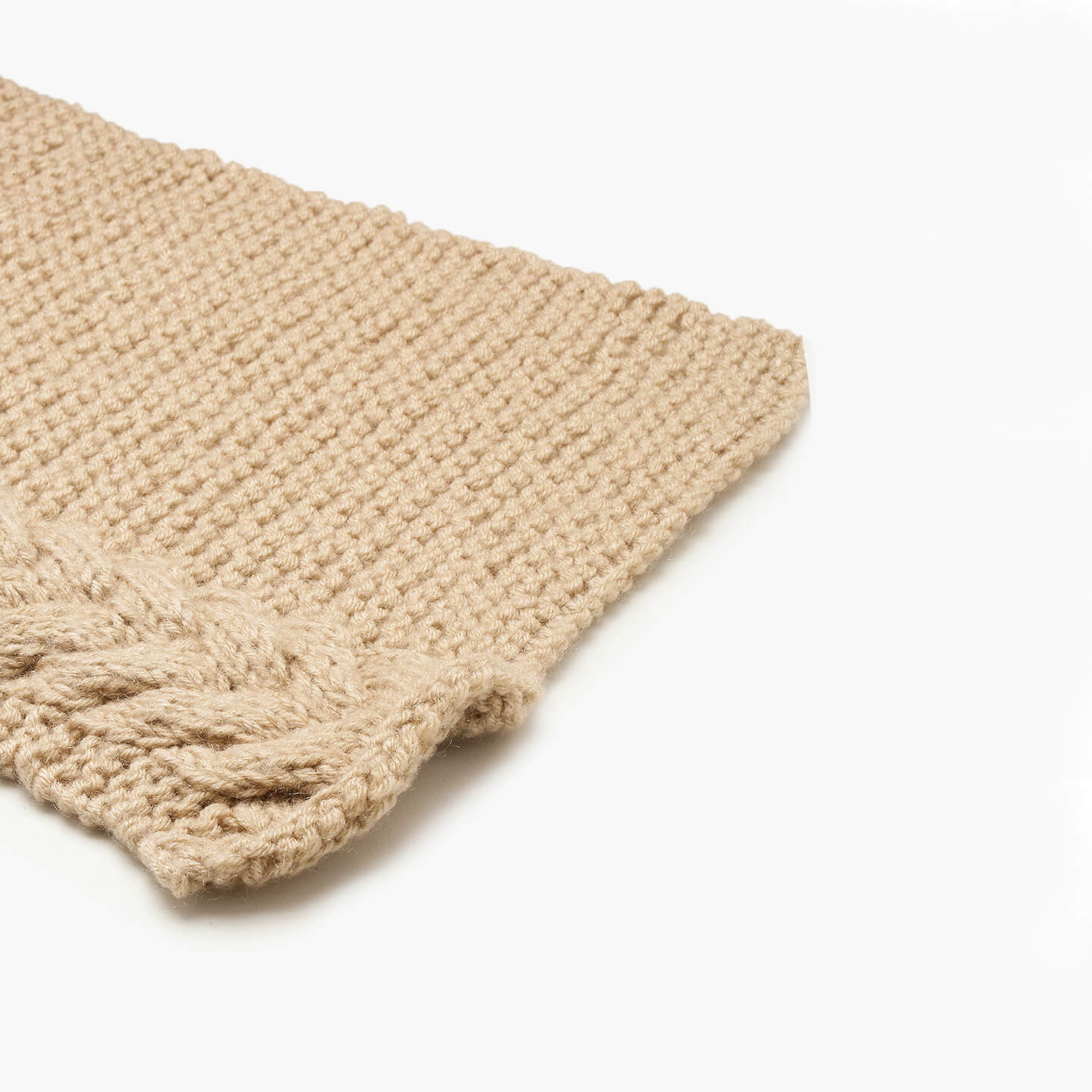 Cabled Scarf - Brown 2776