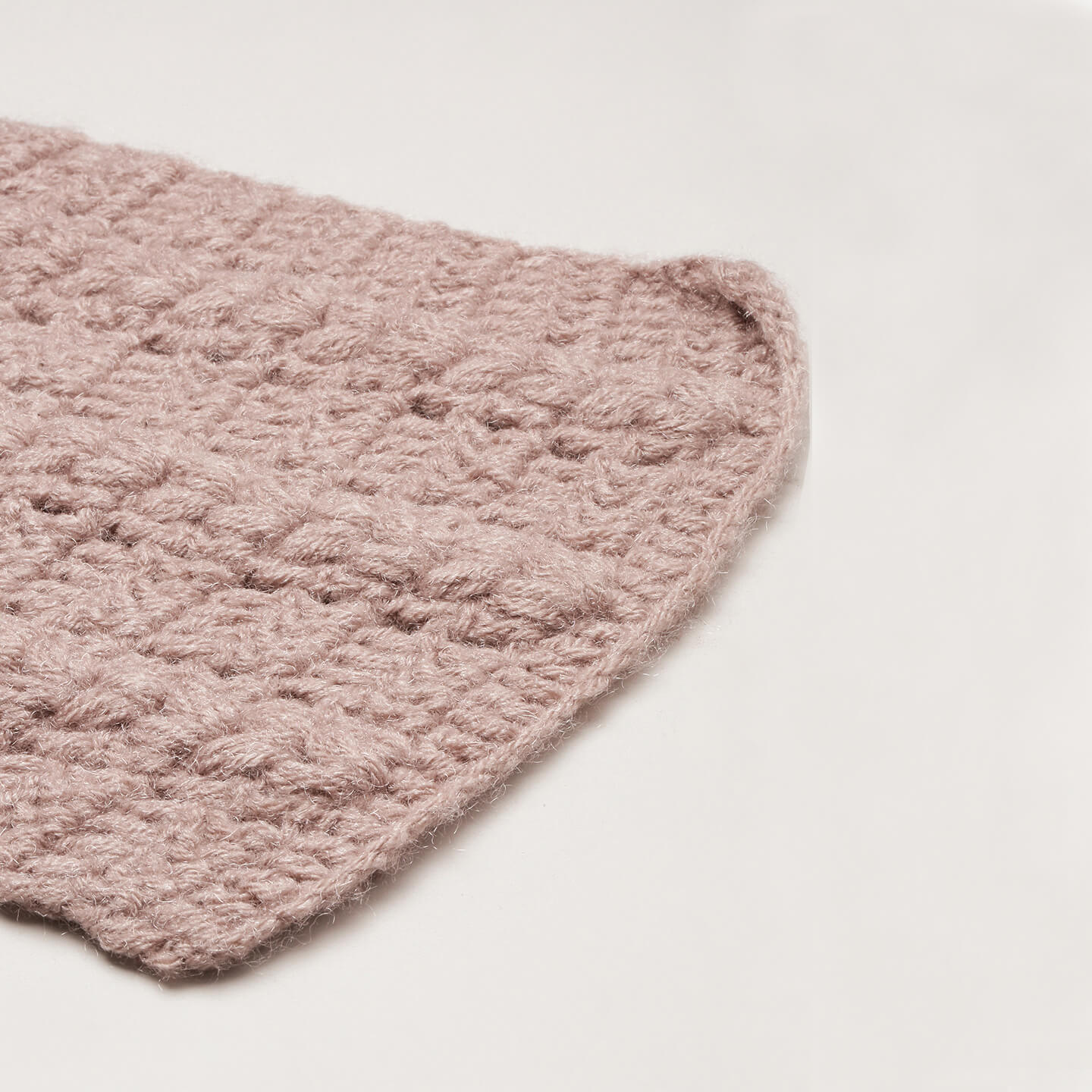 Crochet Flower Scarf - Brown 2777