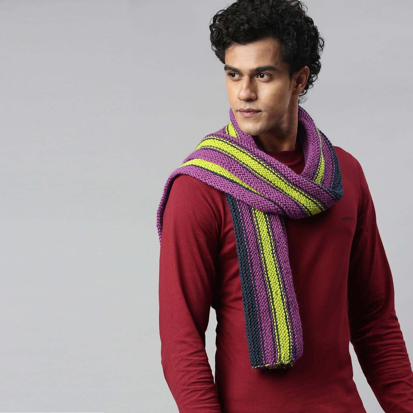 Striped Scarf - Multi-Color 2779