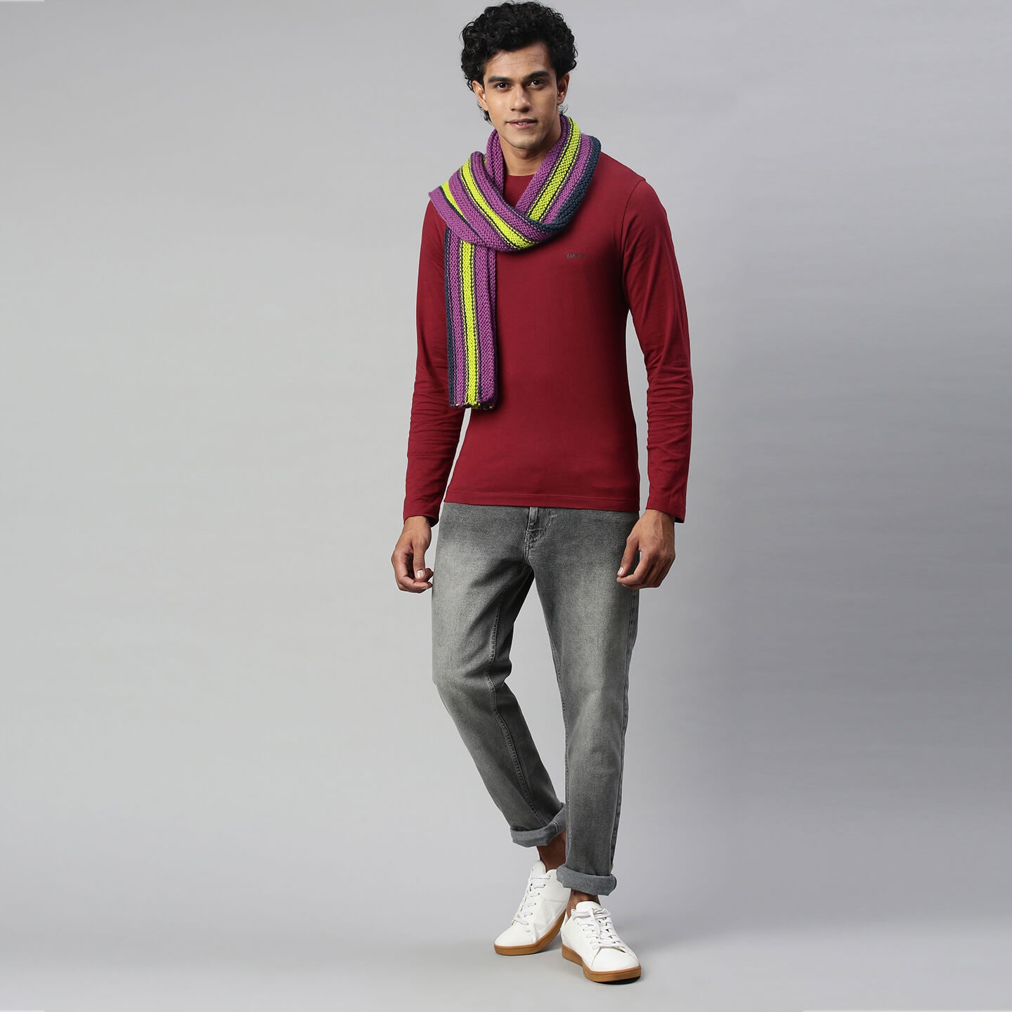 Striped Scarf - Multi-Color 2779