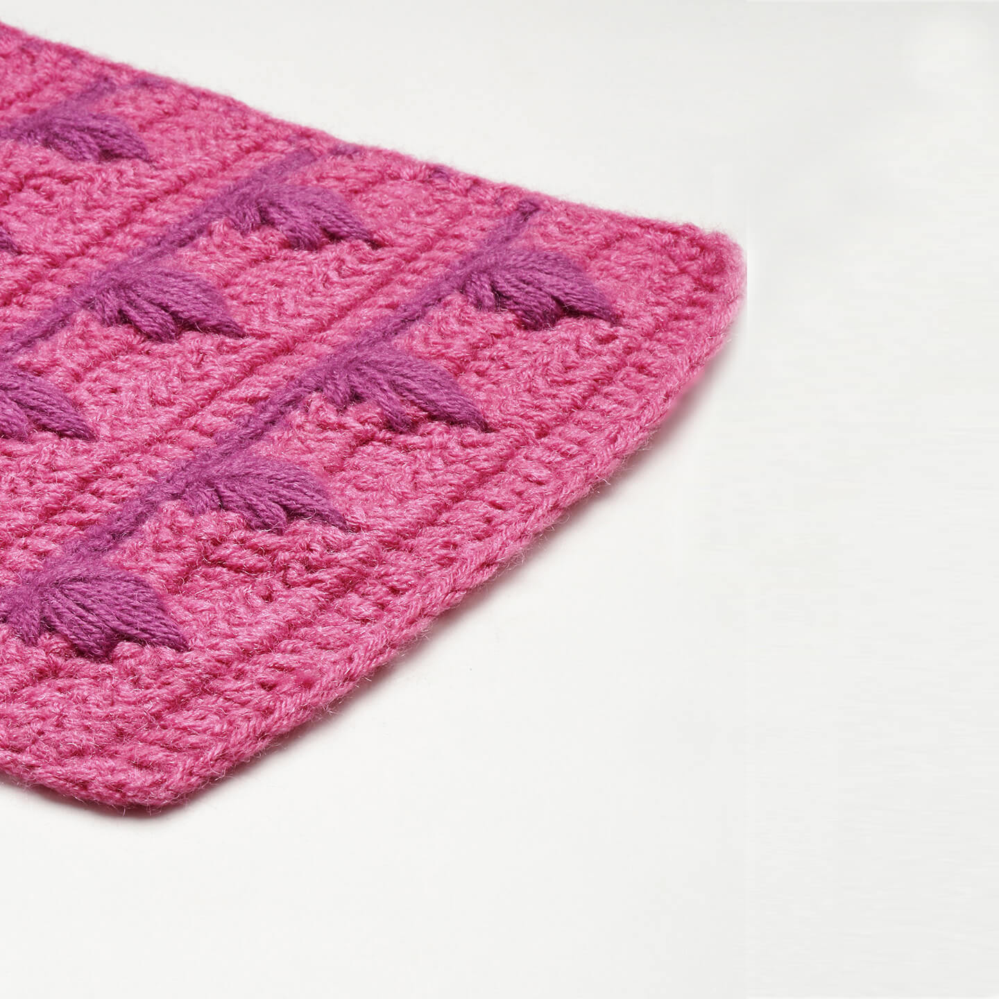 Self-Design Scarf - Pink, Purple 2797