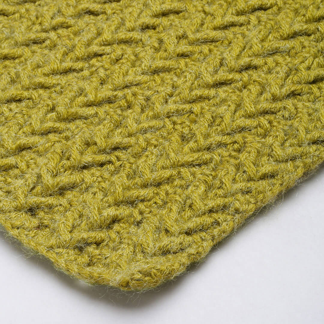Self-Design Crochet Scarf - Green 2849