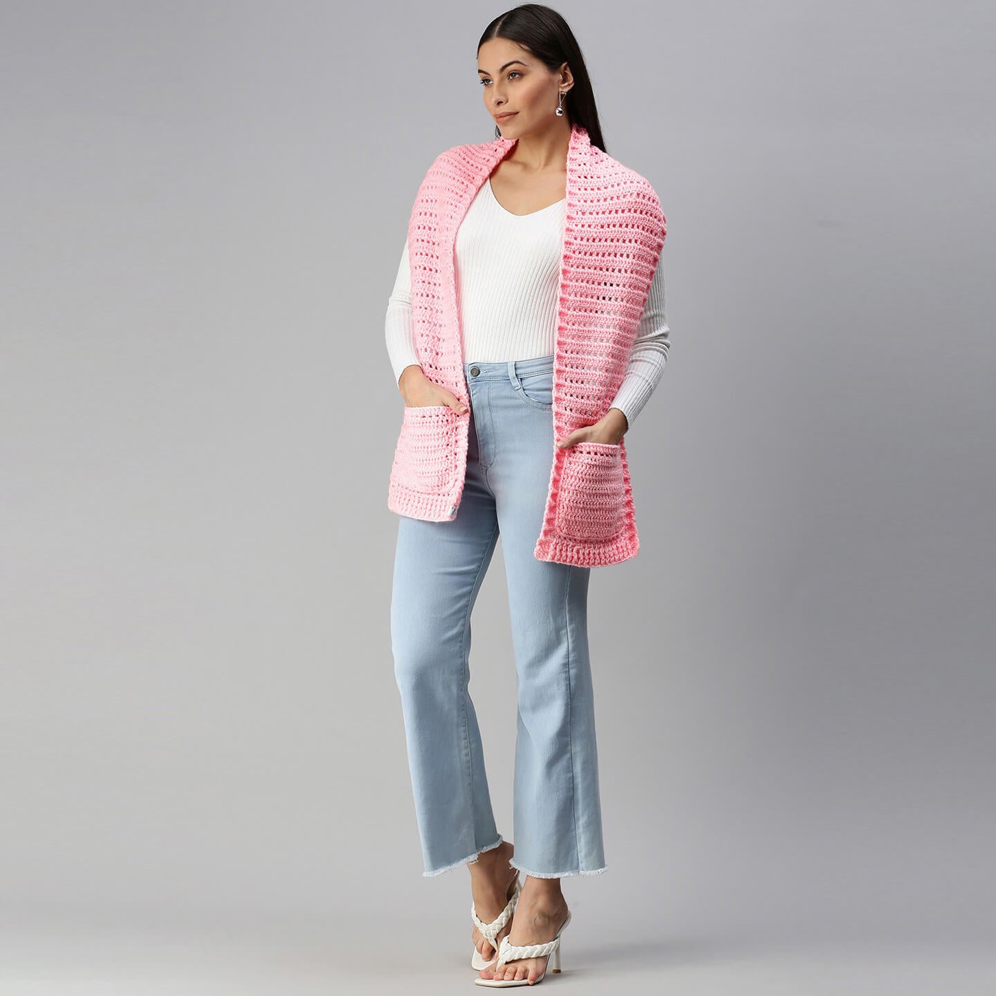 Pocket Scarf - Pink 2866