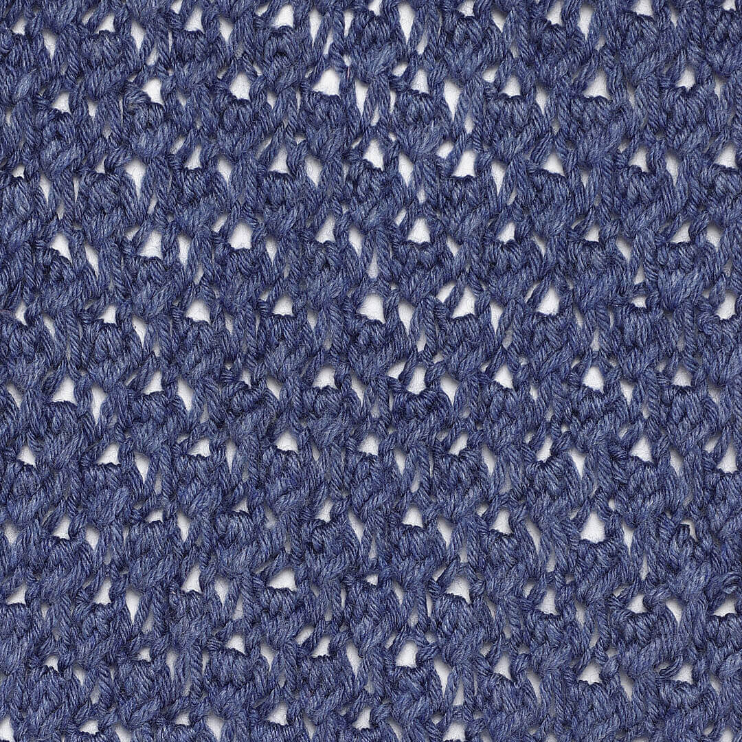 Self-Design Bobble Stitch Scarf - Blue 89