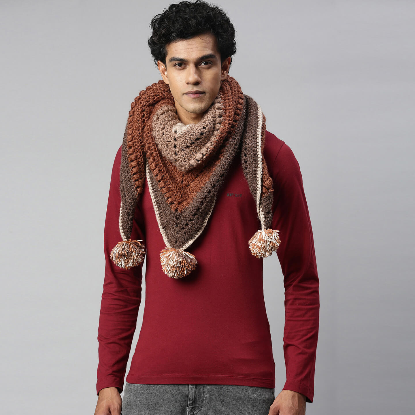 Shawl Scarf - Brown 2746