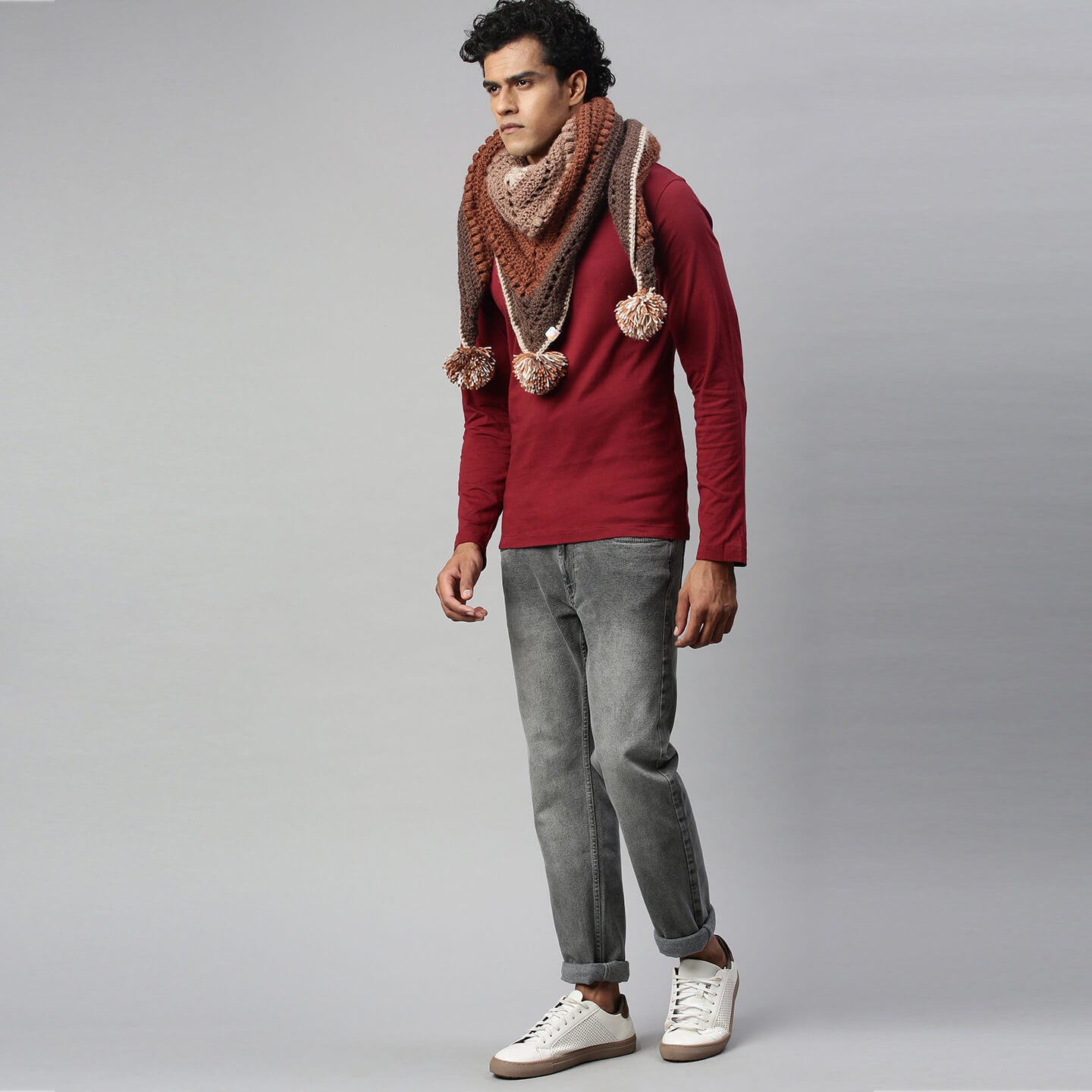 Shawl Scarf - Brown 2746