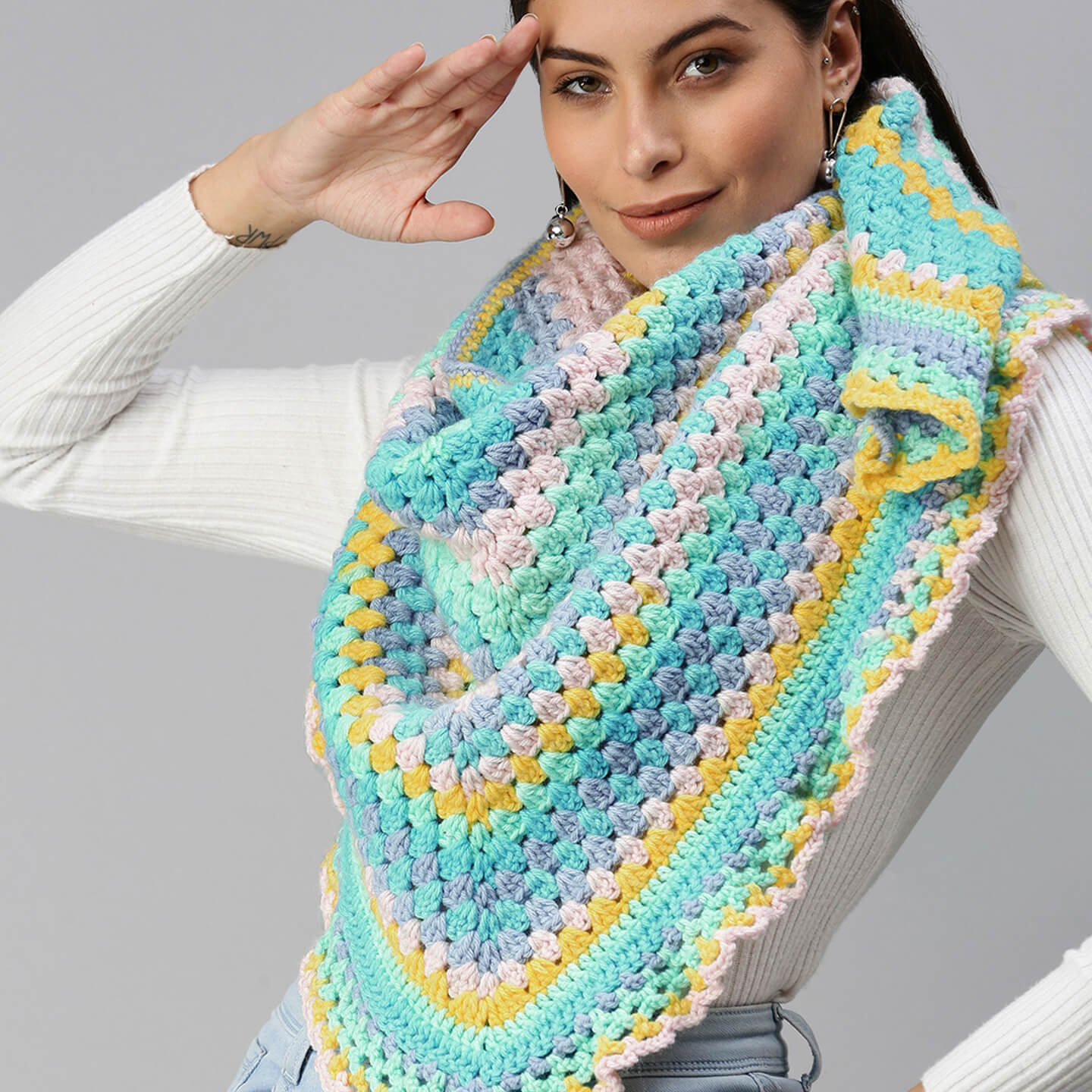 Shawl Scarf - Multi-Color 2913