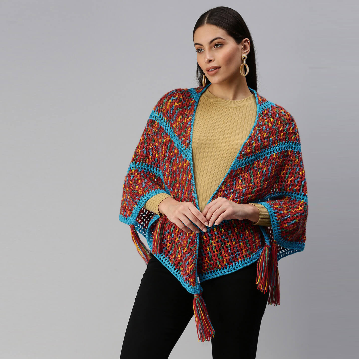 Shawl Scarf - Red 2917