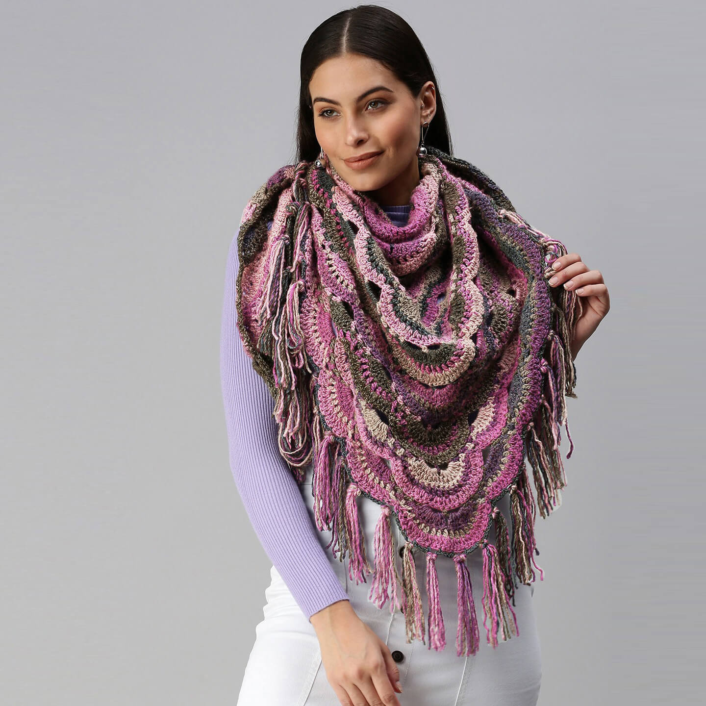 Shawl Scarf - Grey 2919