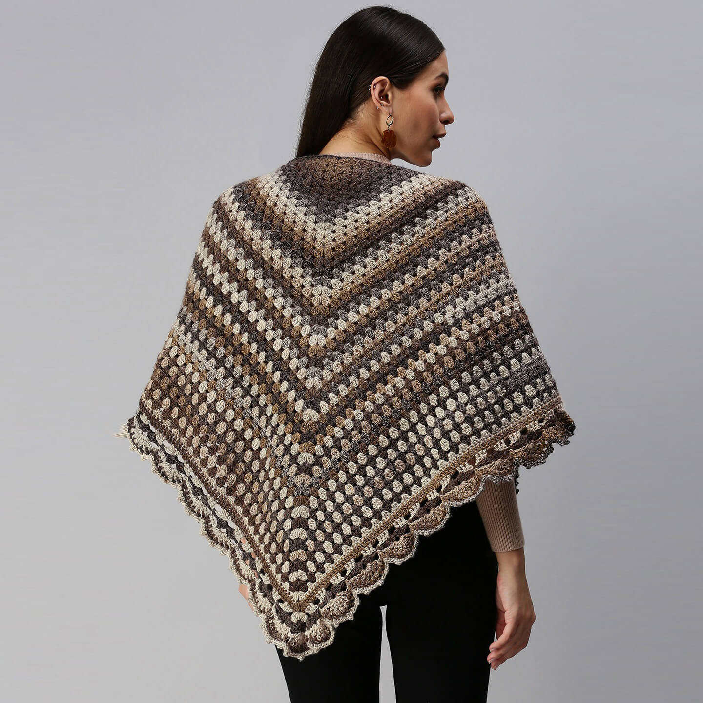 Shades of Grey Shawl - Grey 2935