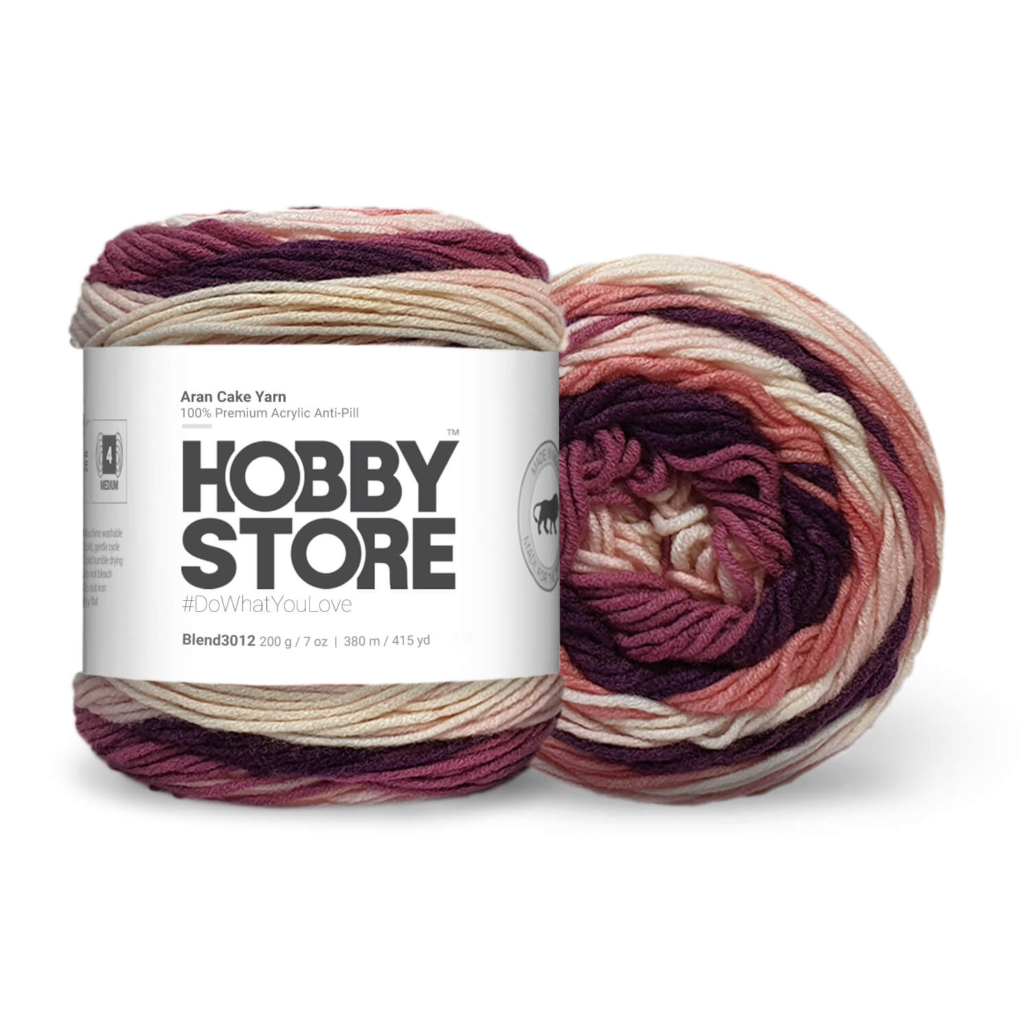 Hobby Store Aran Cake Anti-Pill Yarn - 3012