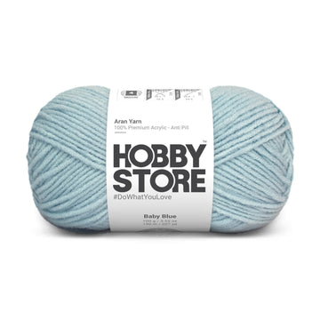 Hobby Store Aran Anti-Pill Yarn - Baby Blue 2007