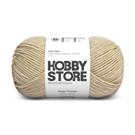 Hobby Store Aran Anti-Pill Yarn - Beige Powder 2016