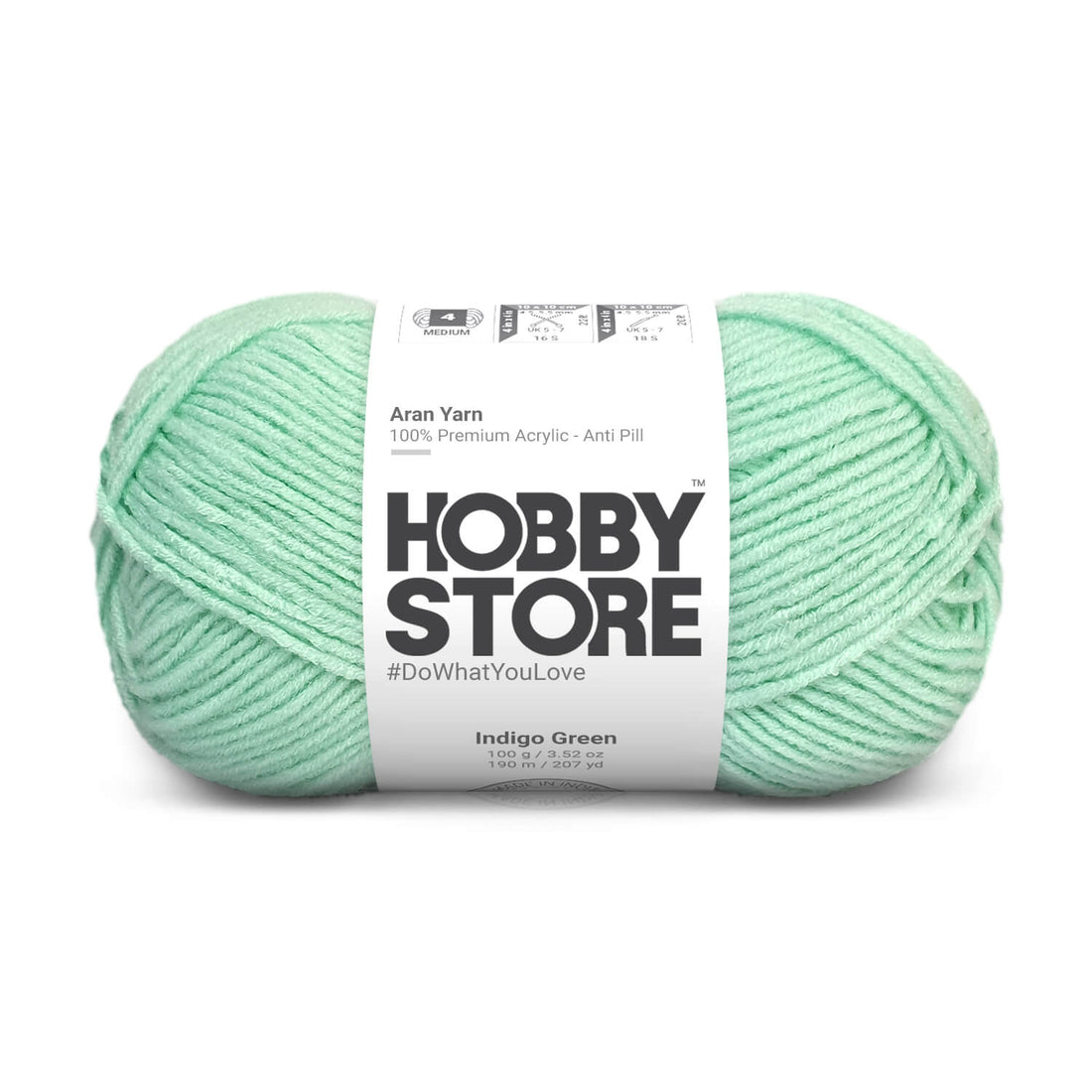 Hobby Store Aran Anti-Pill Yarn - Indigo Green 2019