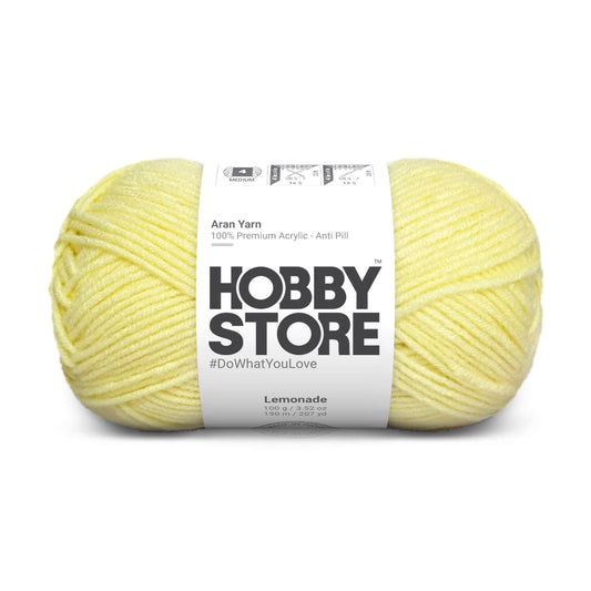 Hobby Store Aran Anti-Pill Yarn - Lemonade 2049
