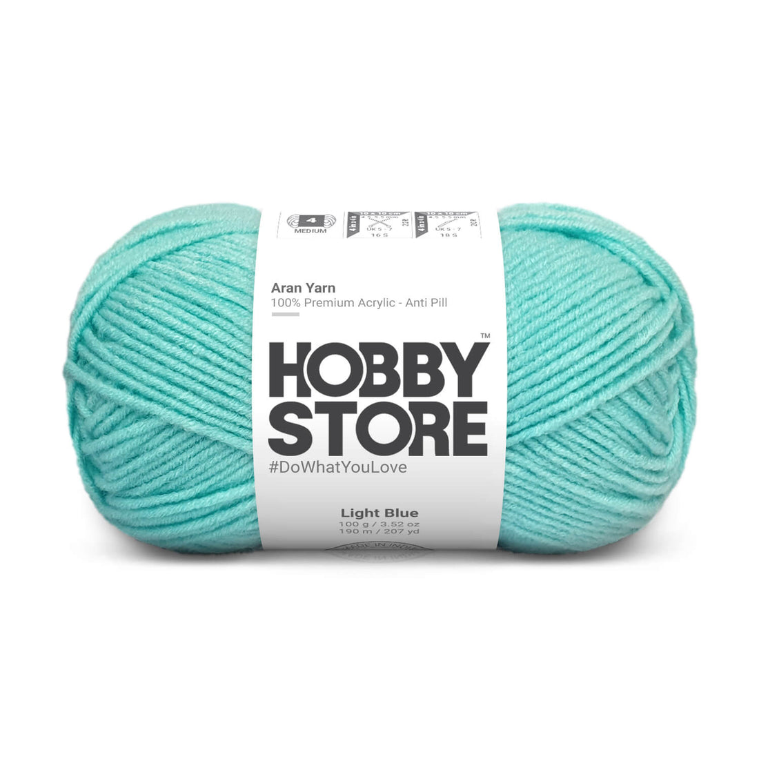 Hobby Store Aran Anti-Pill Yarn - Light Blue 2006