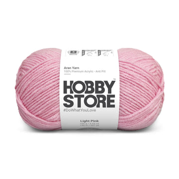 Hobby Store Aran Anti-Pill Yarn - Light Pink 2035