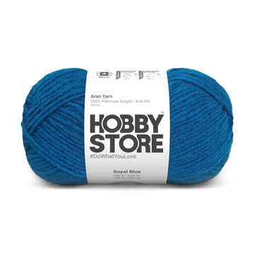 Hobby Store Aran Anti-Pill Yarn - Royal Blue 2004