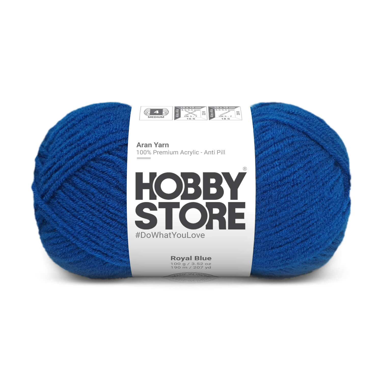 Hobby Store Aran Anti-Pill Yarn - Royal Blue 2004