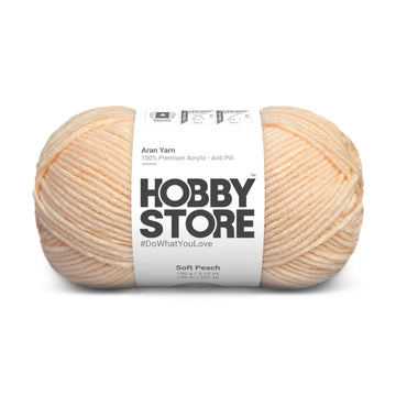 Hobby Store Aran Anti-Pill Yarn - Soft Peach 2030
