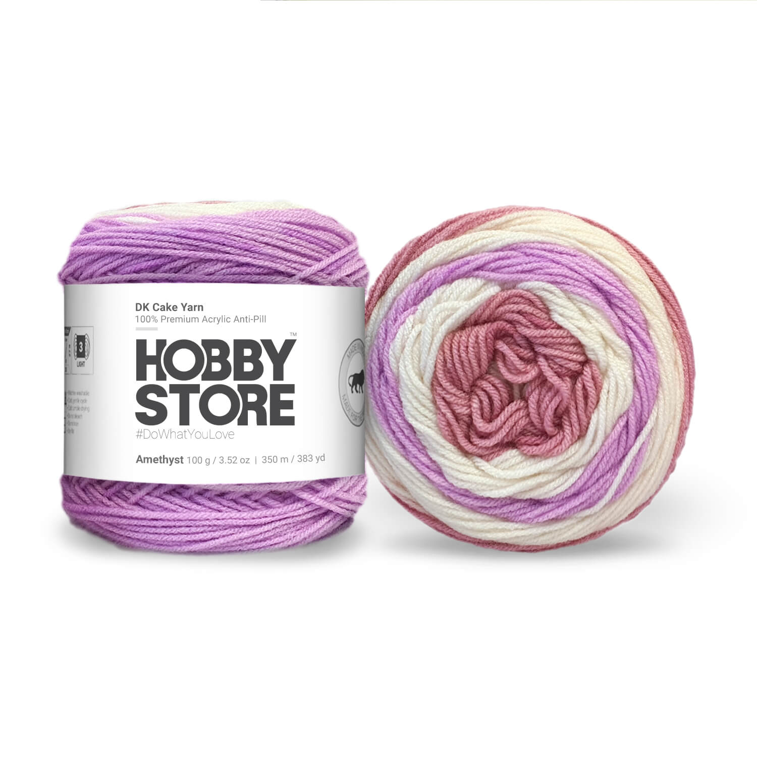 Hobby Store DK Anti-Pill Cake Yarn - Amethyst 4023