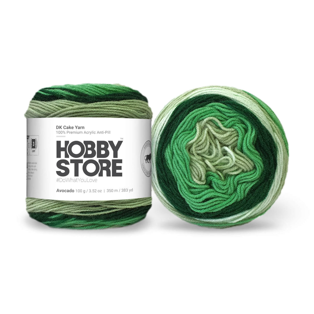 Hobby Store DK Anti-Pill Cake Yarn - Avocado 4005