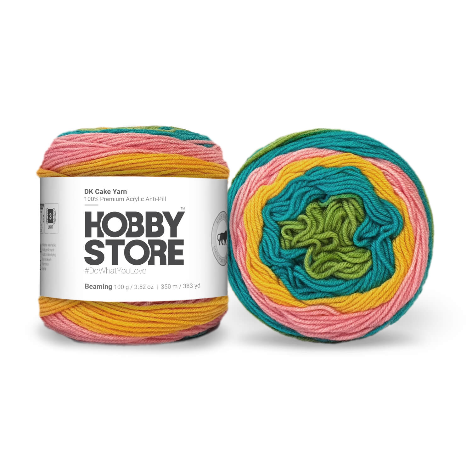 Hobby Store DK Anti-Pill Cake Yarn - Beaming 4014