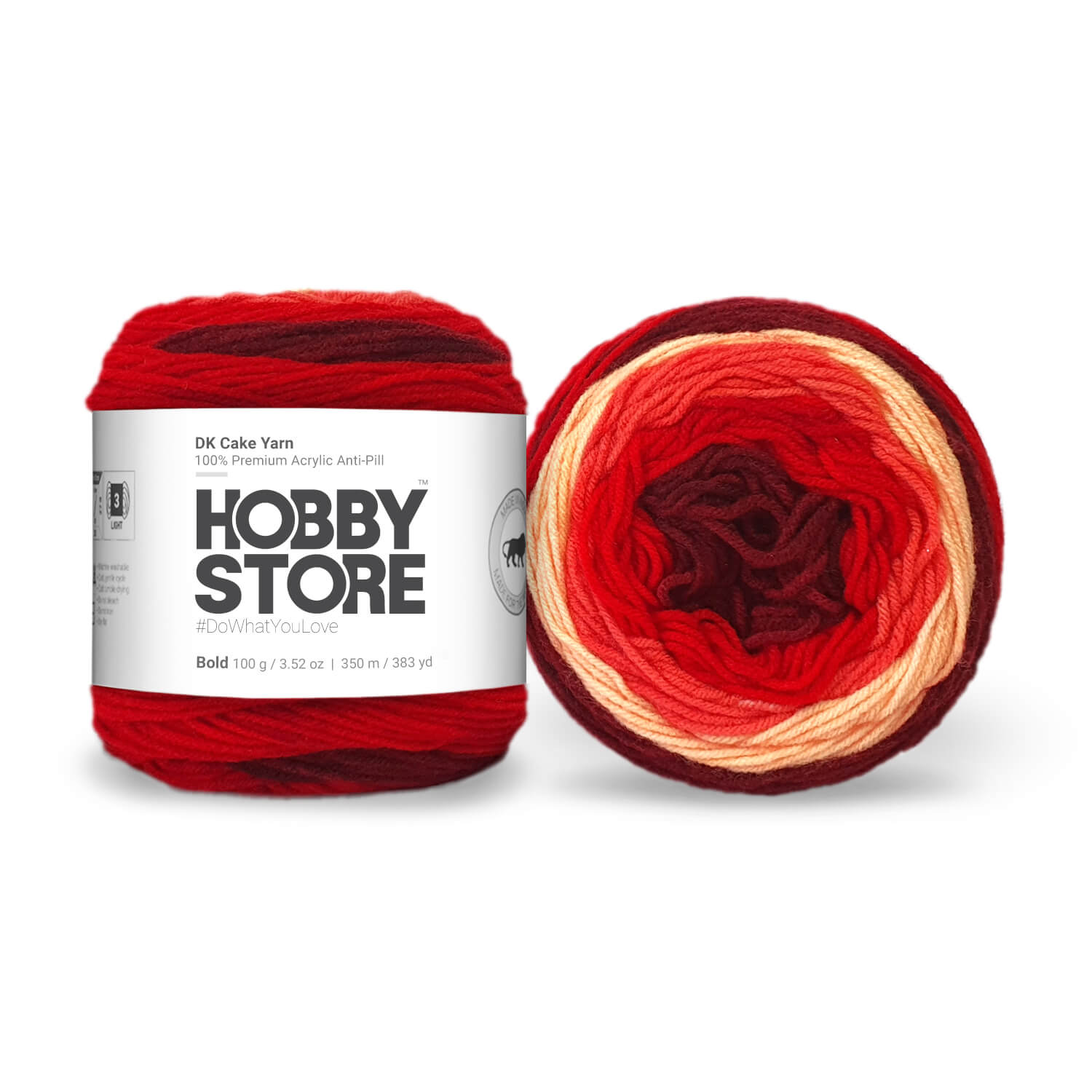 Hobby Store DK Anti-Pill Cake Yarn - Bold 4020