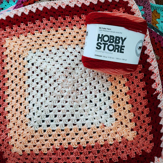 Hobby Store DK Anti-Pill Cake Yarn - Crimson 4009