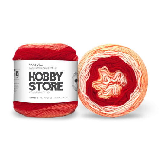 Hobby Store DK Anti-Pill Cake Yarn - Crimson 4009