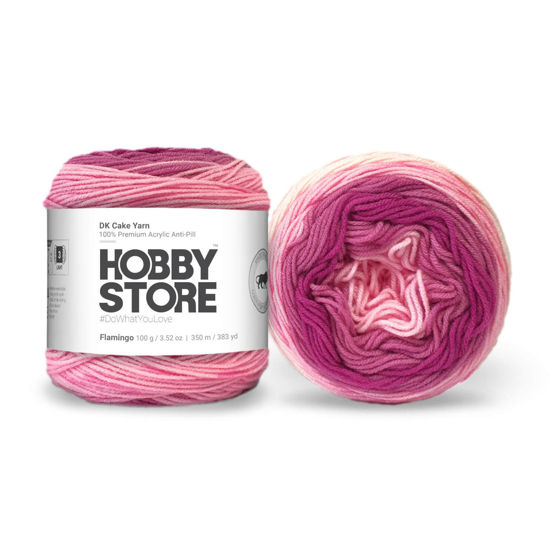 Hobby Store DK Anti-Pill Cake Yarn - Flamingo 4002