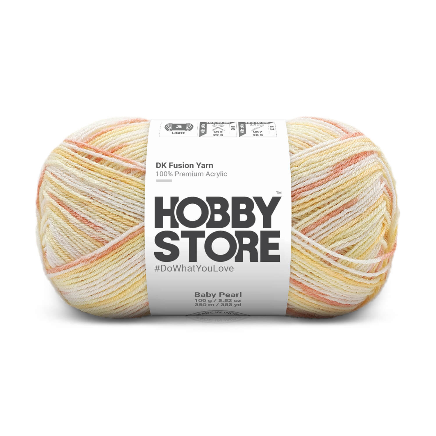 Hobby Store DK Fusion Yarn -  Baby Pearl 7103