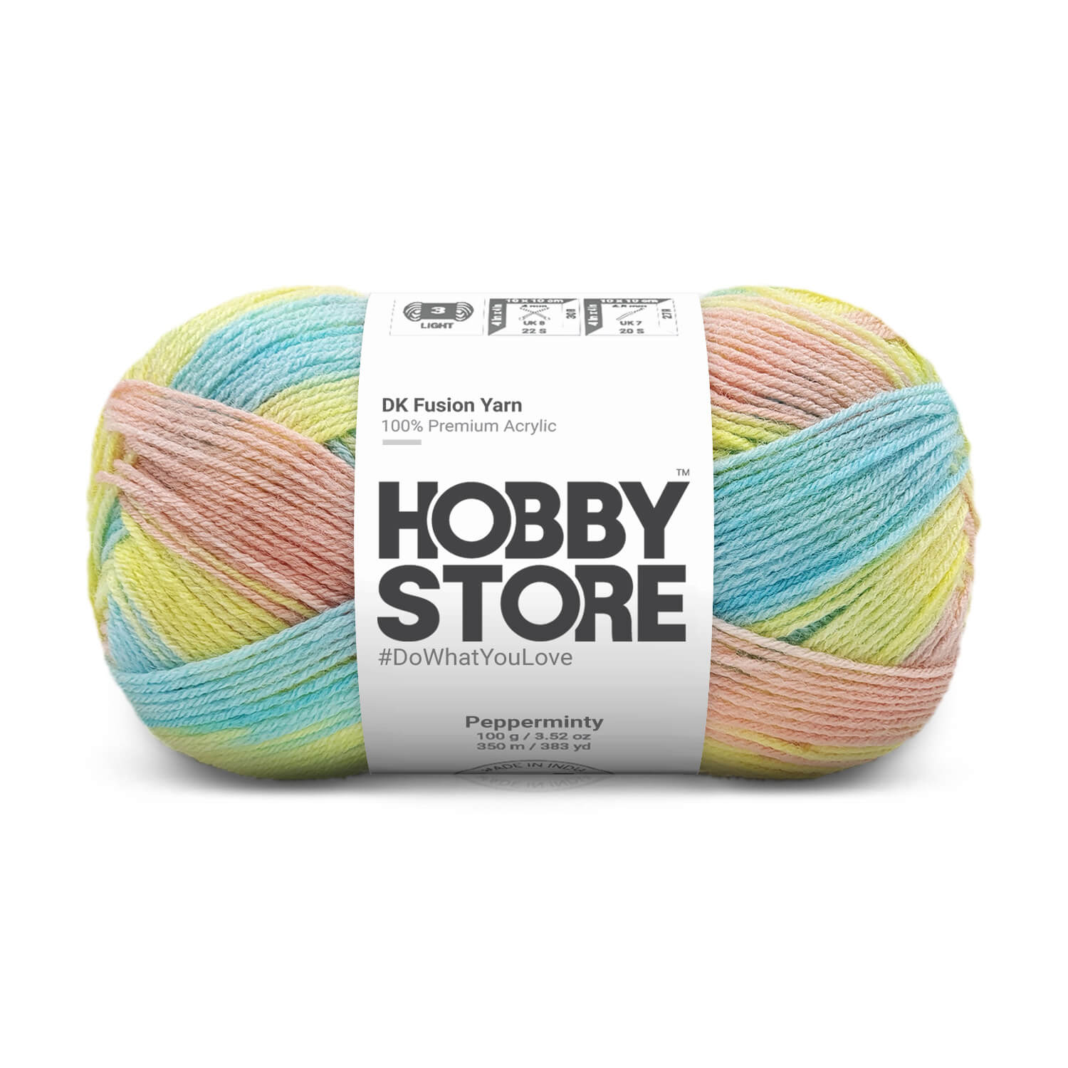 Hobby Store DK Fusion Yarn -  Pepperminty 7107
