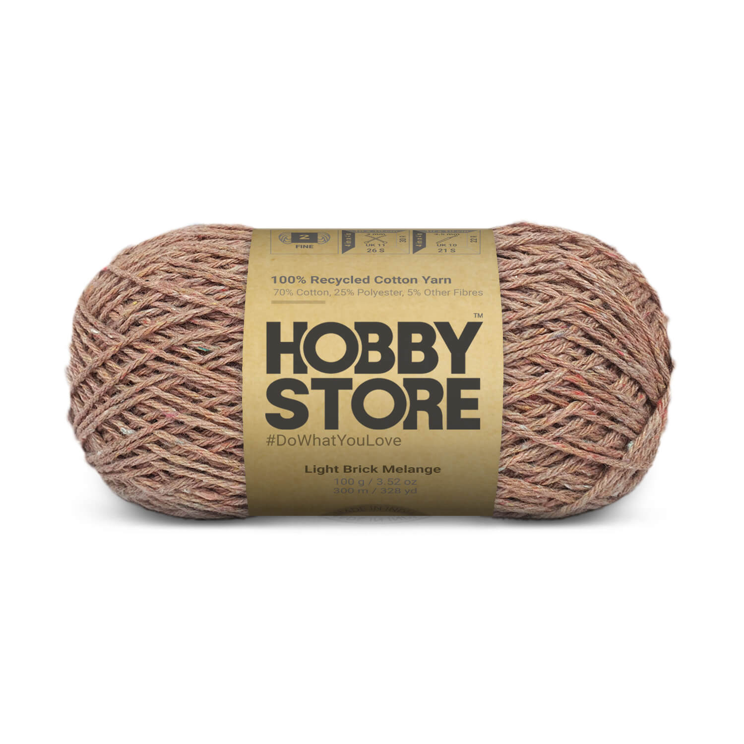 Hobby Store Recycled Cotton Yarn - Light Brick Melange 8920