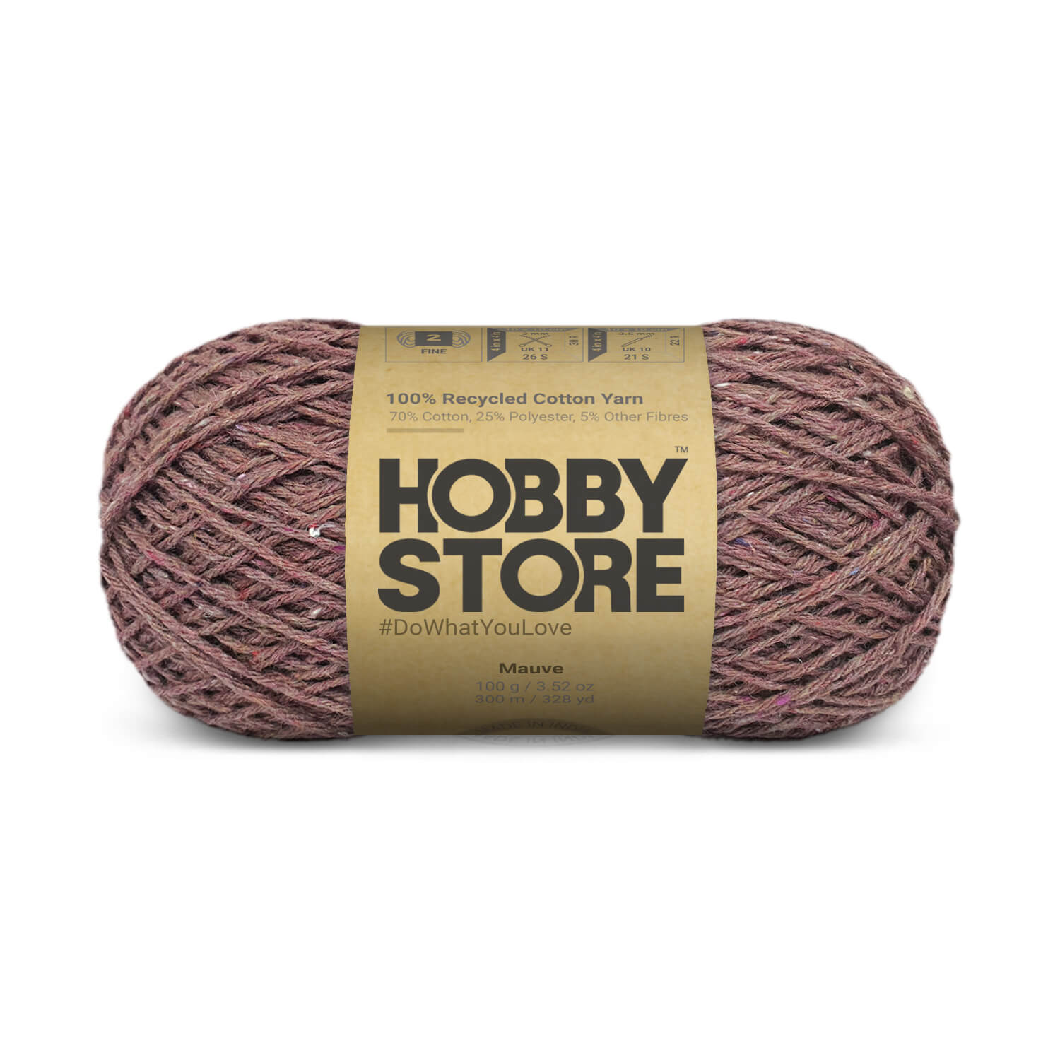 Hobby Store Recycled Cotton Yarn - Mauve 8904