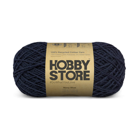 Hobby Store Recycled Cotton Yarn - Navy Blue 8411