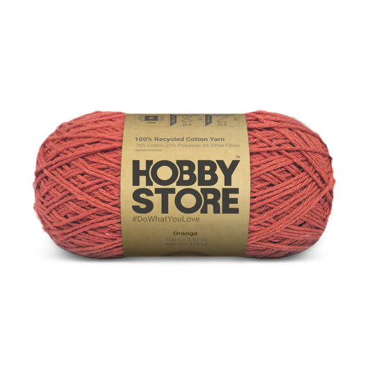 Hobby Store Recycled Cotton Yarn - Orange 8560